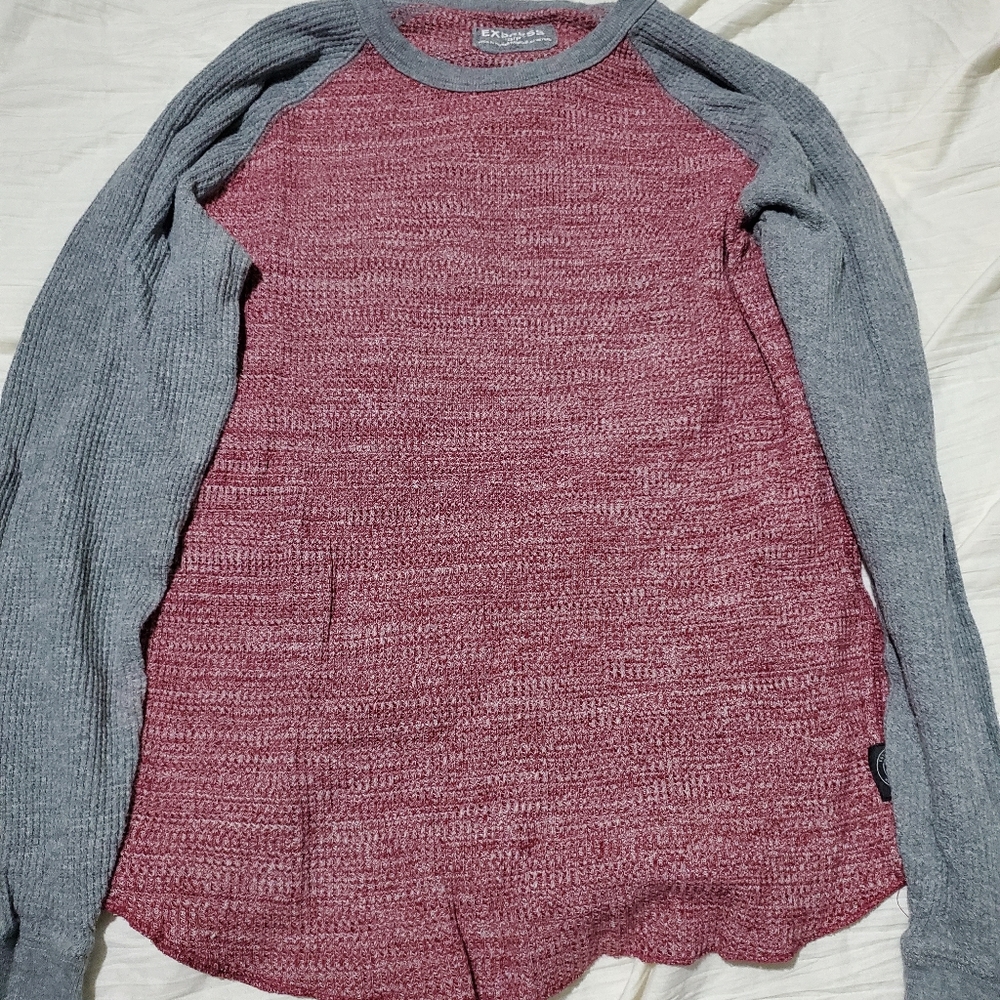 Express long Sleev Waffle T-Shirt